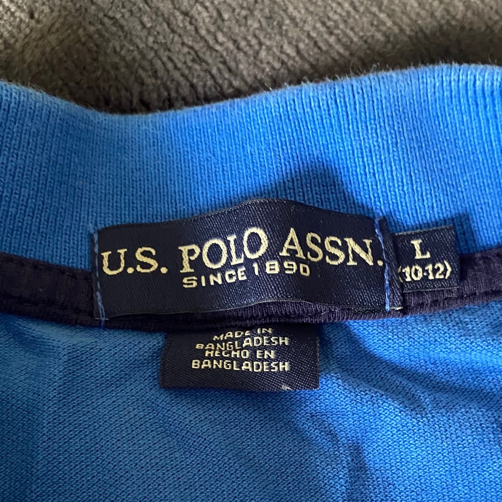 U.S. Polo Assn. Vibrant Blue Kids Polo - Picture 2 of 3